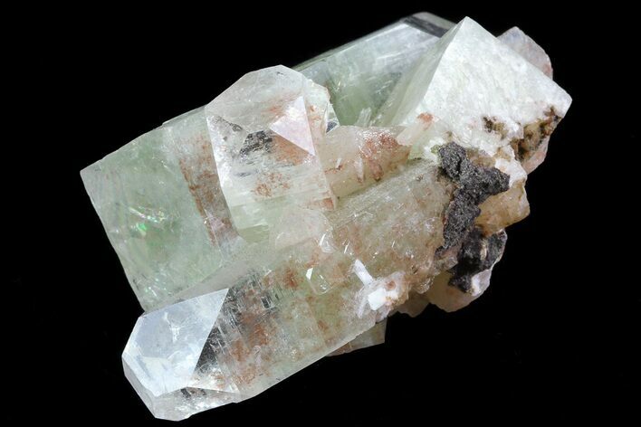Zoned Apophyllite Crystals With Stilbite - India #72086